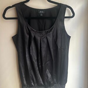 Bwear Black Pleated Scoop Neck Camisole